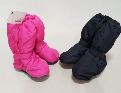 18 X BRAND NEW BABY FUTTER FOOTSIES IN BLACK AND PINK SIZE 2-3