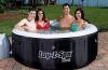1 X BRAND NEW LAY-Z-SPA MIAMI PORTABLE SPA - AIR JET SYSTEM - WITH DIGITAL CONTROL PANEL -120 BUBBLE JETS INCLUDE FLOOR MATS AND CANOPY - INFLATED SIZE -1.80M X 66CM