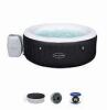 1 X BRAND NEW LAY-Z-SPA MIAMI PORTABLE SPA - AIR JET SYSTEM - WITH DIGITAL CONTROL PANEL -120 BUBBLE JETS INCLUDE FLOOR MATS AND CANOPY - INFLATED SIZE -1.80M X 66CM - 3