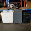4 PIECE MIXED LOT CONTAINING 1 X HP OFFICEJET PRO 8600 PLUS ALL IN ONE PRINTER / 1 X TROTEC B400 AIR HUMIDIFIER ( MISSING TRAY ON TOP ) / 1 X SAM OFFICE PAPER SHREDDER 2290 / 1 X ATIVA AT-16 X PAPER/CREDIT CARD SHREDDER