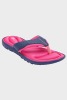 12 X BRAND NEW DUNLOP WOMANS MEMORY FOAM FLIP FLOPS IN NAVY FUCHSIA - ALL IN SIZE UK 4 - IN 1 BOX - 2