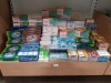 APPROX 200 X FACTORY SEALED TISSUE BOXES / TISSUE MULTIPLE PACKS IN VARIOUS SIZES & DESIGNS - MAINLY SUPERMARKET, CASH & CARRY & PHARMACY BRANDED (NOTE: THESE ARE FACTORY APPROVAL SAMPLES- BATCH NUMBER & DATE MARKED BUT IDEAL FOR END USER) IN 3 BOXES - 2