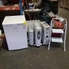 5 X MIXED LOT TO INCLUDE 1X BEKO FRDGE, 3 X PLUG IN ELECTRIC RADIATORS IE DELONGHI, GET, FINE ELEMENTS,AND 1 X HOP UP 2 STEP LADDER