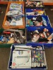 7 X MIXED TRAY LOT TO INCLUDE NERF SUPER SOAKER SPONGE BALLS, STICKER BOOKS, BIC UTILITY LIGHTER , ZOOFARI DOG HARNESS ETC