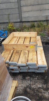 30 X STACKABLE WOODEN PALLET COLLARS - 120 X 100CM X 20CM