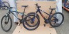 2 X MIXED BIKE LOT CONTAINING - BERGAMOUNT MOUNTAIN BIKE 40CM FRAME - 1X CROSS SUSPENSION MOUNTAIN BIKE 40CM FRAME (VERY GOOD CONDITION)