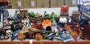 250 PIECE MIXED HALLOWEEN LOT CONTAINING DECORATIVE KEEP OUT BANNER 2M LONG , HALLOWEEN LIGHT UP JARS , DISNEY STRING LIGHTS , BAG OF BONES , LITTLE HORRORS TREAT BUCKETS , CREEPY JELLY MOULDS ETC ON A FULL BAY.