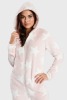15 X BRAND NEW LOUNGABLE LUXURY FLEECE HOOODED PINK STAR ONESIE SML, MED, LRG, XL - 2