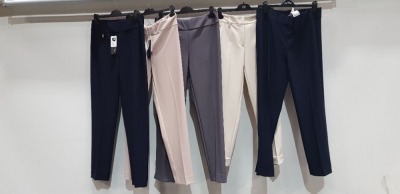 5 PIECE MIXED BRAND NEW PANTS LOT CONTAINING 4 X JOSEPH RILKOFF PANTS AND 1 X LUISA CERANO CREAM PANTS ALL IN VARIOUS SIZES