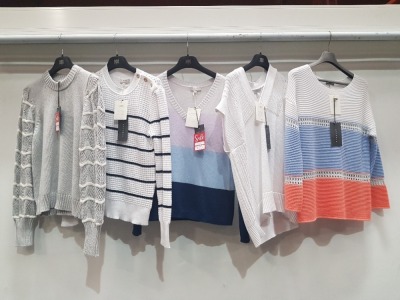 5 PIECE MIXED BRAND NEW CLOTHING LOT CONTAINING 1 X &ISLA BLOUSE AND 4 X KINROSS CASHMERE BLOUSES IN VARIOUS SIZES