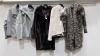 5 PIECE MIXED BRAND NEW CLOTHING LOT CONTAINING 2 X ANNETTE GORTZ JACKETS - 1X ANNE CLAIRFE JACKETS - 1X LUUISA CERANO JACKET ETC IN VARIOOUS SIZES