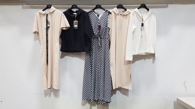 5 PIECE MIXED BRAND NEW CLOTHING LOT CONTAINING 3 X JANE LUSHKA DRESSES, 1 X JOSEPH RILKOFF DRESS AND 1 X ANIA SCHIERHOLT DRESS IN VARIOUS SIZES