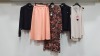 5 PIECE MIXED BRAND NEW CLOTHING LOT CONTAINING 2 X JANE LUSHKA TOPS, 1 X CHARLOTTE SPARRE DRESS, 1 X JOSEPH RILKOFF DRESS AND 1 X ANIA SCHIERHOLT SKIRT IN VARIOUS SIZES