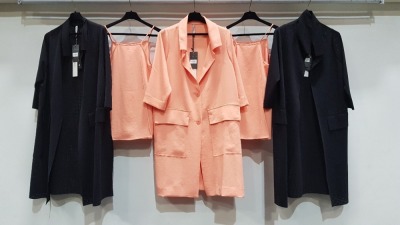 5 PIECE MIXED BRAND NEW CLOTHING LOT CONTAINING 5 X ANIA SCHIERHOLT COAT/SHIRT/DRESS/VESTS IN VARIOUS SIZES