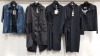 5 PIECE MIXED BRAND NEW CLOTHING LOT CONTAINING 4 X JANE LUSHKA COATS AND 1 X DIEGO COAT IN VARIOUS SIZES