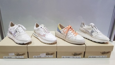 4 X BRAND NEW DL SPORT SHOE LOT CONTAINING - LOGIC BURRO SHOES - VITELLO BIANCO SHOES ALL IN SIZE 37 - RRP £190.00PP