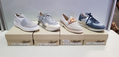 5 X BRAND NEW DL SPORT SHOE LOT CONTAINING - ZAGO BEIGE SHOES - NABUK HEAVEN SHOES - SWEDEN OLIVA SHOES - ASIA PANNA SHOES, ETC ALL IN SIZE 40 - RRP £190.00PP