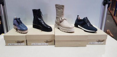 4 X BRAND NEW DL SPORT SHOE/BOOT LOT CONTAING HARUKI PANNA BOOTS-THOMAS NERO ANKLE BOOTS VITELLO AVIO SHOES ETC SIZES 26,37