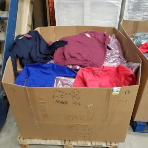 HALF PALLET OF WINTERBOTTOMS SCHOOL CLOTHING CONTAINING - V NECK JUMPERS IN VARIOUS COLOURS - CREW NECK JUMPERS - CARDIGANS ALL IN VARIOUS COLOURS AND SIZES