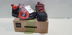 4 X EX DISPLAY CMP KIDS RIGEL TREKKING SHOES IN SIZES UK 1 -2 - 3 - 4