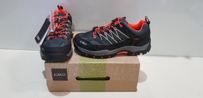 4 X EX DISPLAY CMP KIDS RIGEL TREKKING SHOES IN SIZES UK 2.5 - 3 - 4