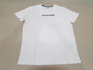 8 X BRAND NEW MENS JACK & JONES JACRAIN 3 PACK LOGO T-SHIRT SIZES S-M-L-XL