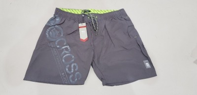 12 X BRAND NEW MEN'S PACIFIC SWIM SHORTS IN MAGNET IN SIZE XL (RRP £19.99 EACH)