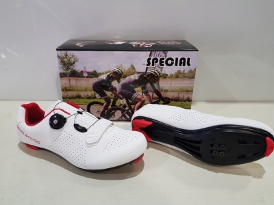 12 X BRAND NEW UPON HIKING CYCLING SHOES IN WHITE SIZE 7.5