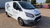 WHITE FORD TRANSIT CUSTOM 270 ECO-TE (DIESEL) REG NO: MJ63 HMY, ENGINE SIZE: 2198CC, PANEL VAN, FIRST REGISTERED: 29/11/2013, WITH 1 KEY, V5, MOT UNTIL 09/11/2023, MILEAGE: 164,970