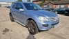 BLUE MERCEDES BENZ ML320 CDI SPORT (DIESEL) REG NO: MV08 YKF, ENGINE SIZE: 2987CC, FIRST REGISTERED: 01/03/2008, WITH 1 KEY, V5, MOT UNTIL 26/06/2024, MILEAGE: 105,904, LEATHER AND ALCATARA SEATS, CLIMATE CONTROL, CRUISE CONTROL, AUTOMATIC, SAT NAV