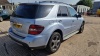 BLUE MERCEDES BENZ ML320 CDI SPORT (DIESEL) REG NO: MV08 YKF, ENGINE SIZE: 2987CC, FIRST REGISTERED: 01/03/2008, WITH 1 KEY, V5, MOT UNTIL 26/06/2024, MILEAGE: 105,904, LEATHER AND ALCATARA SEATS, CLIMATE CONTROL, CRUISE CONTROL, AUTOMATIC, SAT NAV - 2