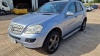 BLUE MERCEDES BENZ ML320 CDI SPORT (DIESEL) REG NO: MV08 YKF, ENGINE SIZE: 2987CC, FIRST REGISTERED: 01/03/2008, WITH 1 KEY, V5, MOT UNTIL 26/06/2024, MILEAGE: 105,904, LEATHER AND ALCATARA SEATS, CLIMATE CONTROL, CRUISE CONTROL, AUTOMATIC, SAT NAV - 4