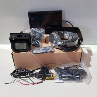 10 X BRAND NEW TOGUARD (CA711) BACKUP CAMERA KIT / 7 INCH LCD REAR VIEW MONITOR / IP67 WATERPROOF REVERSING HD CAMERA 120 WIDE ANGLE / 49.2 FT CABLE LENGTH - IN 10 BOXES