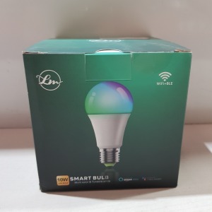 50 X BRAND NEW PACK OF 4 SMART BULBS 10 W / MULTICOLOURED / COMPATIBLE WITH AMAZON ALEXA AND GOOGLE ASSIST / CONNECT WITH BLUETOOTH AND WIFI ( NO HUB REQUIRED ) - IN 50 BOXES