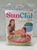 12 X BRAND NEW BOXED PMS COLOURFUL SUN CLUB 3 RING RAINBOW INFLATABLE PADDLING POOL ( SIZE 100 X 22 CM - 95 LITRES CAPACITY ) - IN 1 BOX