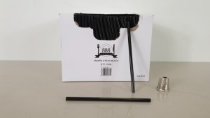 20 X 1000 BRAND NEW FRAPPE GASTRO DISPOSABLE BLACK STRAW (20,000)