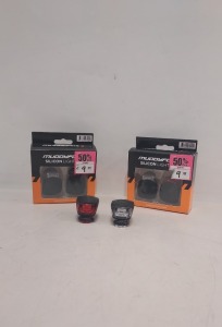 250 X BRAND NEW MUDDYFOX SILICON BICYCLE LIGHTS FRONT AND BACK