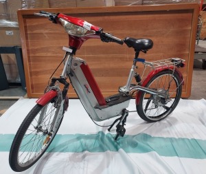 1 X EURO PED ELECTRIC BICYCLE - NO KEY