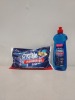 126 PIECE MIXED LOT LOT CONTAINING CRYSTALE RINSE AID, 500 ML, 10 BOXES INCLUDING 8 IN EACH PACK. CRYSTALE DISHWASHER SALTS 99.8% PURE 2KG 6 IN A BOX WITH 6 PACKS INSIDE.