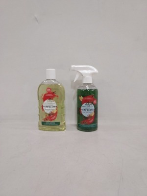 120 PIECE LOT CONTAINING EASY FRAGRANCES CONCENTRATED DISINFECTANT WINTER SPICES CITRUS AND SPICE 500ML 12 IN A BOX IN 10 BOXES.