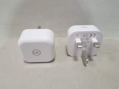 30 X BRAND NEW USBC 20W UK CHARGE PLUGS IN 1 BOX RRP-£300.00 PP