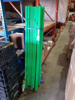 1 X SET GREEN SECURITY GATE 1M W X 1.8 M H