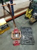 4 PIECE MIXED LOT CONTAINING 1 X W&J 4000KG 4 WHEEL STEERABLE SKATE - AND 2 X 2 WHEEL SINGLE PLATE SKATE AND 1 X CAROLUS 1/2 RATCHT SET ( NOT COMPLETE )
