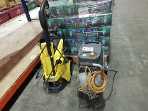 2 PIECE MIXED LOT CONTAINING KARCHER K4 POWER CONTROL - AND 1 X TITAN 24 L AIR COMPRESSOR 1.5 HP OIL FREE