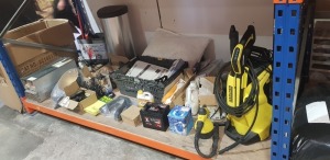 20 PIECE MIXED LOT CONTAINING 1 X KARCHER K4 FULL CONTROL POWER WASHER / QUEST HAND HELD STEAM CLEANER / MAN FILTER CUK2945 / METAL WASTE BIN / PACKER P400/C LAMINATTOR / SCHNEIDER ALTIVIAR 71 SWITCH BOARD / VARIOUS OFFICE PHONES / BEDISDE LAMP ETC ( AL