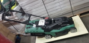 1 X BOSCH ADVANCED ROTAK 36 V PRO SILENCE LAWNMOWER - INCLUDES 2 BATTERYS AND CHARGER ( VERY GOOD WORKING CONDITON )