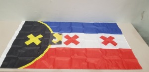 250 + BRAND NEW VARIOUS MINECRAFT FLAGS WITH RANDON SCENE STICKERS - IN 2 BOXES