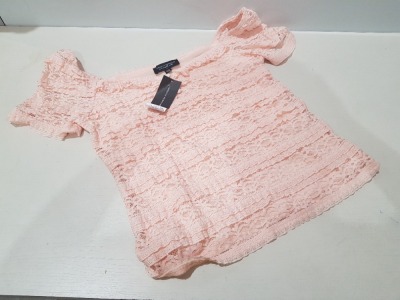 100 X BRAND NEW DOROTHY PERKINS TOP IN SIZE UK 10 AND 14 IN 5 TRAYS (NOT INCLUDED)