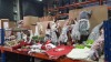 45 + PIECE BRAND NEW MIXED PREMIER CHRISTMAS LOT CONTAINING 4 X GREY WONKY HAT XMAS GONK IN 3 SIZES 1.4 M - 80CM - 73 CM / WHITE BEARDED GONK / 45 CM DELUXE TARTAN SANTA HAT / LIT SPIRAL SANTA HEADBAND / NUTCRACKER PENS /SNOWMAN PENS / SANTA PENS / 27