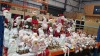 75 + PIECE BRAND NEW MIXED PREMIER CHRISTMAS LOT CONTAINING PLUSH SANTA HOLDING CANDLE / PLUSH SANTA PLAYING PIANO / / PLUSH SNOWMAN HOLDING BUCKET / SANTA TREE TOP DECORATION / LARGE AMOUNT SITTING GIRL WITH DANGLY LEGS / CHRISTMAS STOCKINGS / 12 CM STA